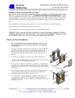 Preview for 5 page of TRI-TECH MEDICAL SLP Series Installation, Operating,  & Maintenance Instructions