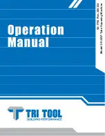 Preview for 1 page of TRI tool 301.5SP Operation Manual