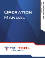 Предварительный просмотр 1 страницы TRI tool 550 Series Operation Manual