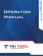 Preview for 1 page of TRI tool 601SBM Operation Manual