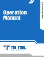 Preview for 1 page of TRI tool PIPEMASTER PFM816 Operation Manual