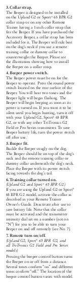 Предварительный просмотр 2 страницы Tri-Tronics Beeper Owner'S Manual