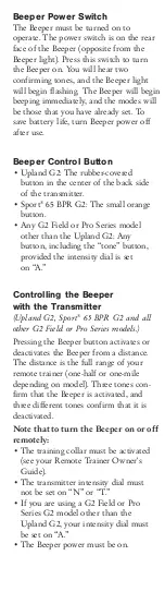 Предварительный просмотр 7 страницы Tri-Tronics Beeper Owner'S Manual