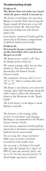 Предварительный просмотр 9 страницы Tri-Tronics Beeper Owner'S Manual