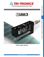 Предварительный просмотр 1 страницы Tri-Tronics Ultrasonic Clear Label Sensor Manual