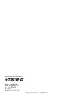 Preview for 12 page of TRI W-G TG1800 Series User Manual