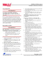 Preview for 2 page of TRIAC 2R2500 Installation & Maintenance Manual