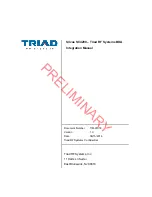 Preview for 1 page of Triad RF Systems Silvus SC4200 Integration Manual