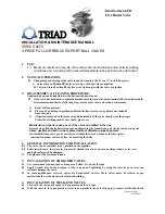 Triad 66FD Series Installation & Maintenance Manual preview