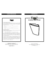 Предварительный просмотр 1 страницы Triad InCorner Bronze Satellite Manual