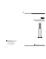 Triad InRoom Bronze LCR Pedestal Assembly Manual preview