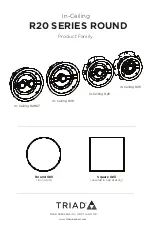 Triad R20 Series Quick Start Manual preview