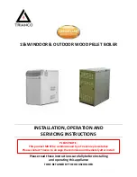 Trianco 15kW Outdoor Pellet boiler Installation And Operation Manual preview