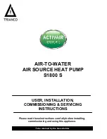 Trianco ActiveAir S1800 S User, Installation, Comissioning & Servicing Instructions preview