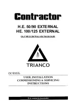 Preview for 1 page of Trianco Contractor H.E. 50/90 EXTERNAL User, Installation, Comissioning & Servicing Instructions