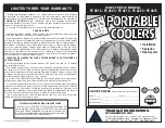 Triangle Engineering of Arkansas Portable cooler PC 3613 Owner'S Manual предпросмотр