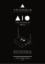 Preview for 1 page of TriangleTube AIO Pro A50 Owner'S Manual & Warranty