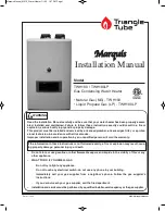 Preview for 1 page of TriangleTube Marquis TWH180 Installation Manual