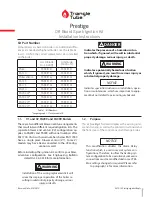 Preview for 1 page of TriangleTube Prestige PA 299 V1 Installation Instructions Manual