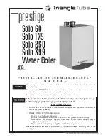 TriangleTube Prestige Slol 250 Installation And Maintenance Manual preview