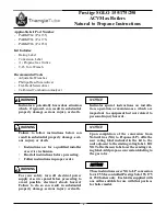 Preview for 1 page of TriangleTube Prestige SOLO 155 Instructions