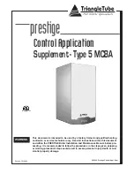 TriangleTube Prestige Supplement - Type 5 MCBA Control Application Manual preview