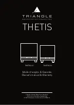 Preview for 1 page of TriangleTube THETIS 300 Owner'S Manual & Warranty