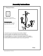 Triarch Hanging Fixture 33164 Assembly Instructions предпросмотр