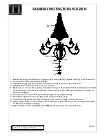 Triarch Indoor Lighting 29235 Assembly Instructions preview