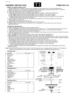 Triarch Indoor Lighting 29321-24 Assembly Instructions preview