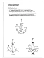 Preview for 1 page of Triarch Indoor Lighting 29673 Assembly Instructions