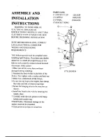 Triarch Indoor Lighting 30024 Assembly And Installation Instructions preview