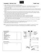 Preview for 1 page of Triarch Indoor Lighting 31562 Assembly Instructions