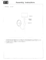 Triarch Indoor Lighting 32700/1 Assembly Instructions preview