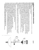 Предварительный просмотр 1 страницы Triarch Lighting Fixture 32041 Installation Instructions