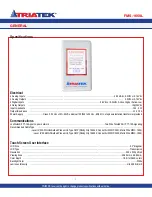 Предварительный просмотр 6 страницы TRIATEK FMS-1650L Installation Manual