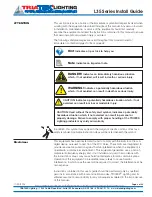 Preview for 2 page of TRIATEK L35 Series Install Manual