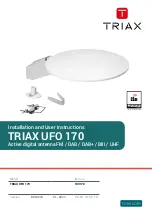 Triax 109170 Installation And User Instructions Manual предпросмотр