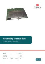 Preview for 1 page of Triax 325018 Assembly Manual