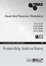 Предварительный просмотр 1 страницы Triax 325110 Assembly Manual