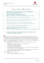 Preview for 2 page of Triax 360231 User Manual