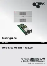 Preview for 1 page of Triax 492020 User Manual