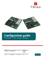 Предварительный просмотр 1 страницы Triax 692850 Configuration Manual