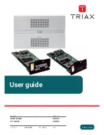 Triax AV module 492080 User Manual preview
