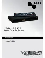 Preview for 1 page of Triax C-HD207 User Manual