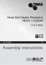 Preview for 1 page of Triax CCS-2 1002 Assembly Instructions Manual