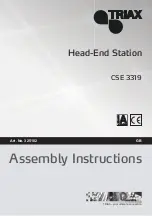 Triax CSE 3319 Assembly Instructions Manual preview