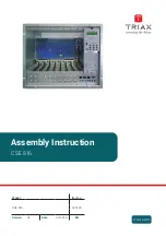 Triax CSE 816 Assembly Instruction Manual preview