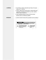 Preview for 3 page of Triax DVB 250 T Owner'S Instructions Manual