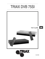 Preview for 1 page of Triax DVB 75SI User Manual